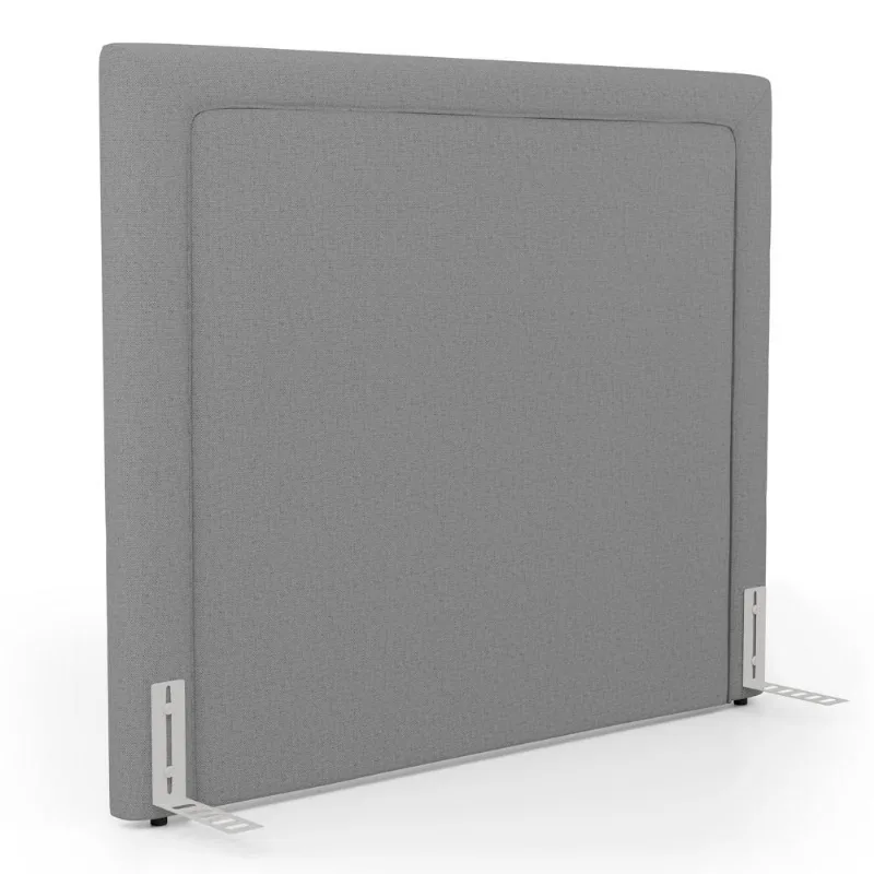Cabeceira Cama Box Queen Size Alba 160cm Com Frame Linho Cinza - Desk Design