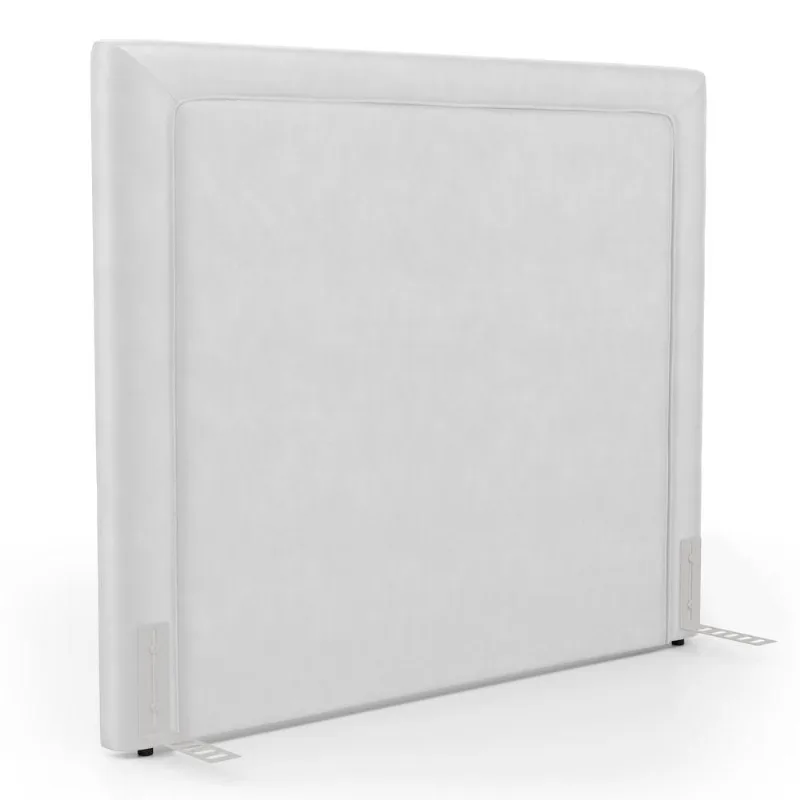 Cabeceira Cama Box Casal Padrão Alba 140cm Com Frame Couríssimo Branco - Desk Design