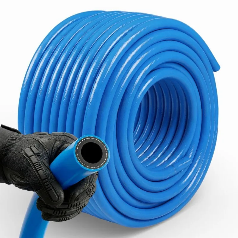 20 Metros Mangueira Lava Auto Jato Resistente 1000psi 1/2 Polegadas Azul