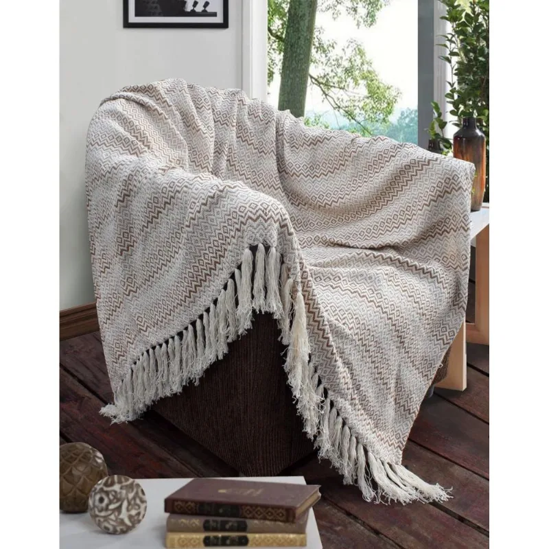 manta grande para sofa 2,40m x 1,50m caramelo