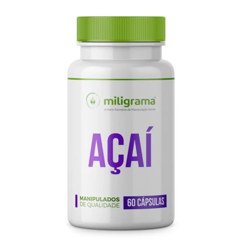 Açaí 500mg 60 Cápsulas 60 Cápsulas - Miligrama