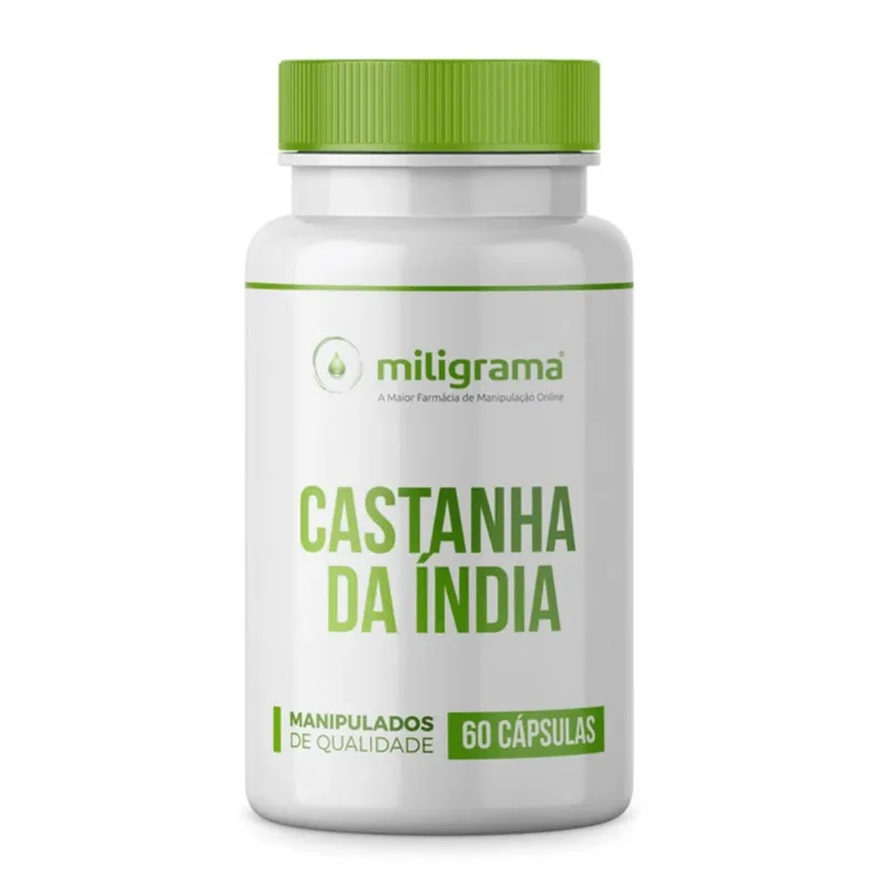 Castanha da Índia 500mg 60 Cápsulas - Miligrama