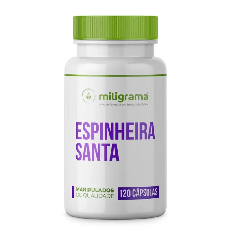 Espinheira Santa 500mg 120 CápsulasCombate às Dores de Estômago - Miligrama - Vida Saudável