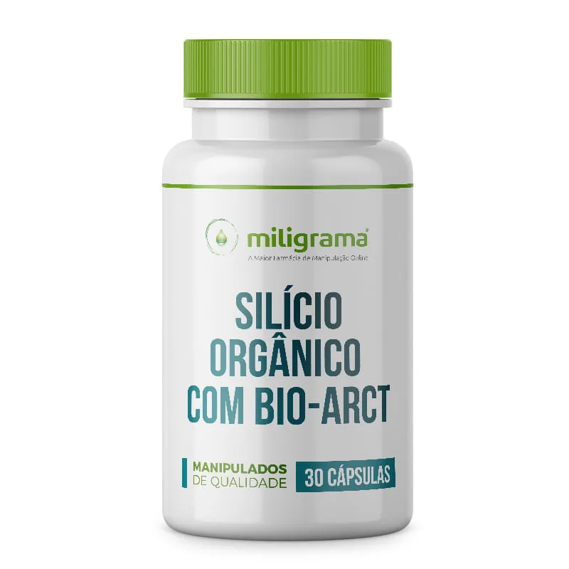 Silicio Orgânico 200mg com Bio Arct 100mg 30 Cápsulas com Selo de Autenticidade - Miligrama - Vida Saudável