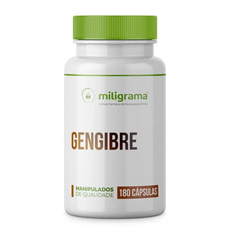 Gengibre 400mg 180 Cápsulas - Miligrama - Manipulação