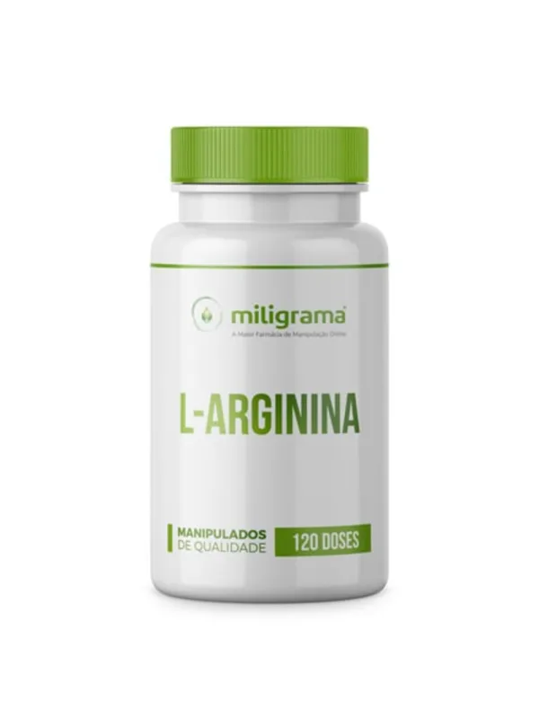 L-Arginina 1000mg 120 Doses 240 Cápsulas - Miligrama - Miligrama