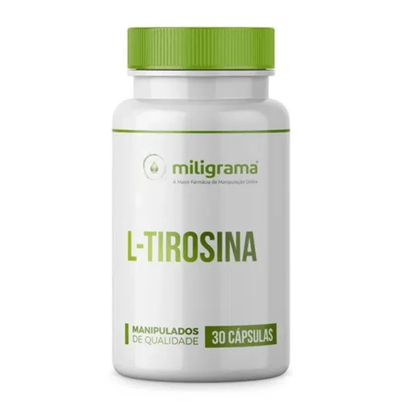 L-Tirosina 500mg: alívio do stress e ansiedade 30 Cápsulas L-Tirosina 30 Cápsulas 30 Cápsulas