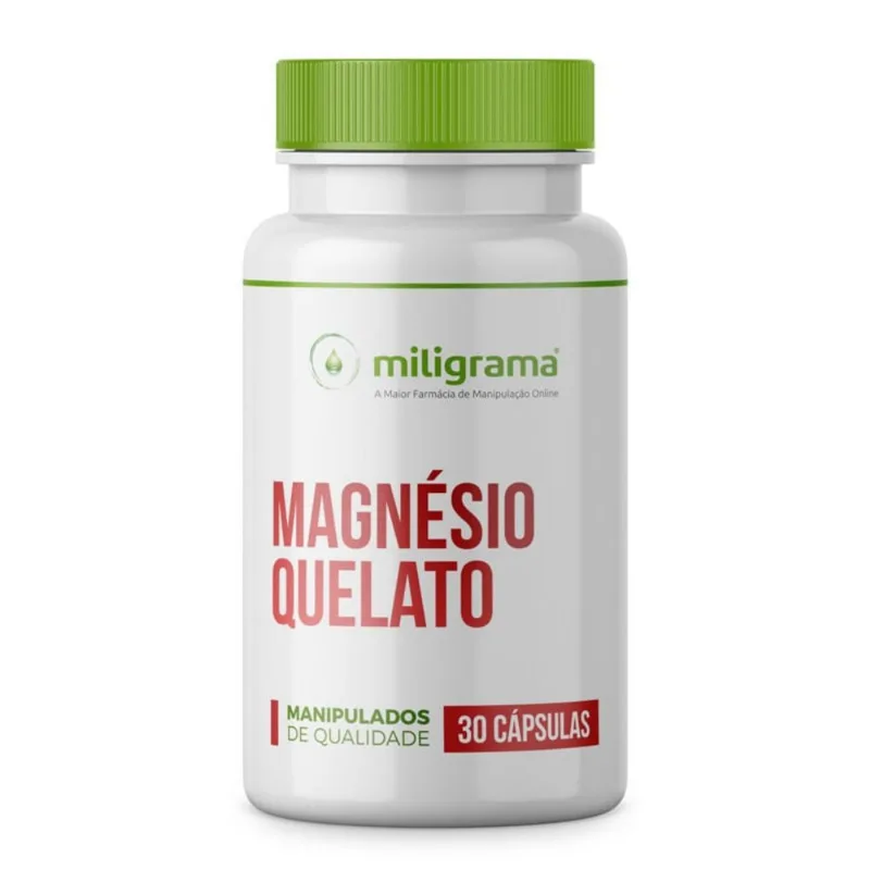 Magnésio Quelato 200mg 30 Cápsulas 60 Cápsulas