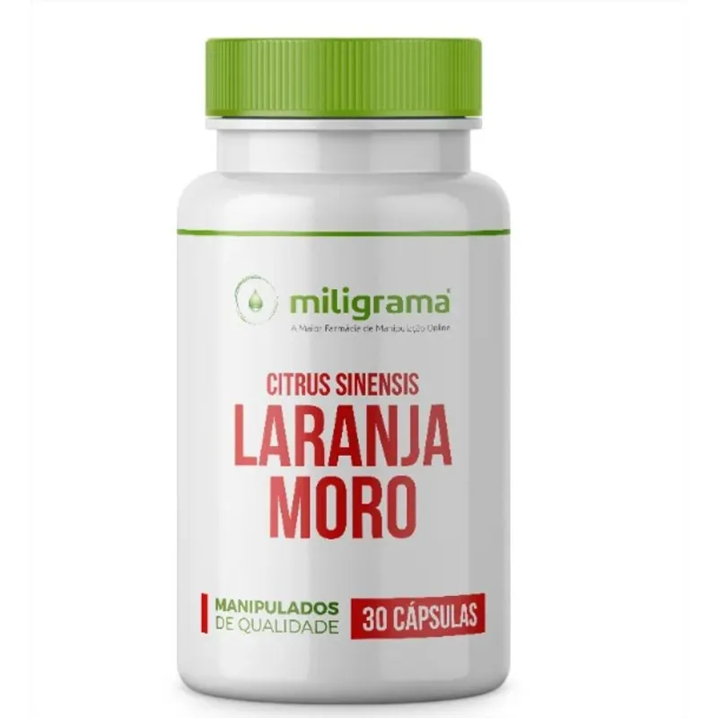 Citrus Sinensis (Laranja Moro) 500mg 30 Cápsulas Com Selo de Autenticidade