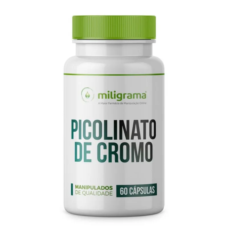 Picolinato de Cromo 200mcg 60 Cápsulas - Miligrama
