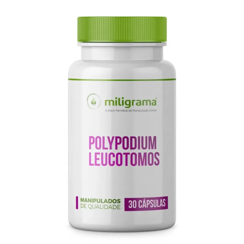 Polypodium leucotomos 250mg 30 Cápsulas Polypodium leucotomos 250mg 30 Cápsulas Sem Sabor/Aroma 30 Cápsulas Branca/Transparente
