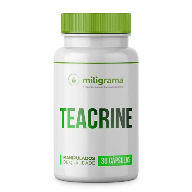Teacrine 200mg 30 Cápsulas Teacrine 200mg 30 Cápsulas - Performance Energética, Física e Mental - Miligrama