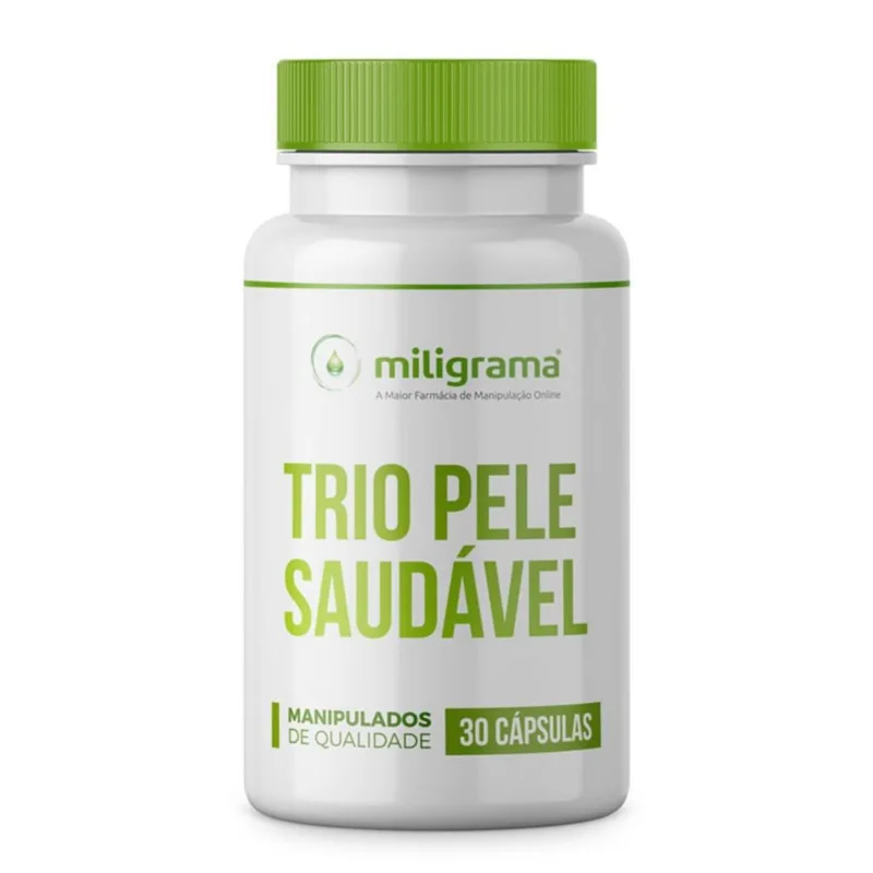 Trio Pele Saudável com Selo de Autenticidade 30 Cápsulas Trio Pele Saudável 30 Cápsulas