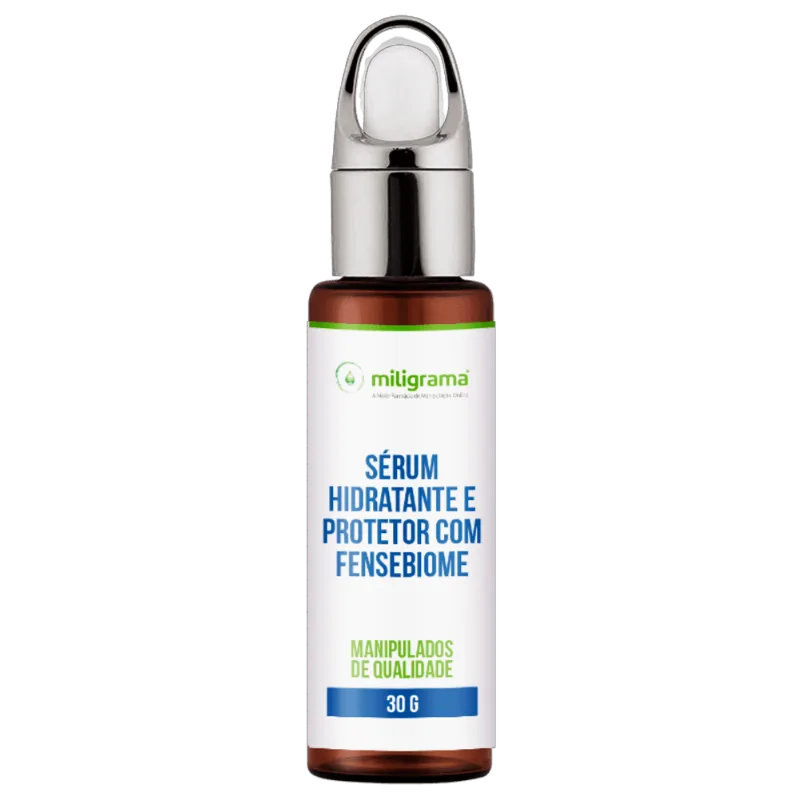 Sérum hidratante e protetor com Fensebiome 30g Sem Sabor/Aroma 30 gramas Branca/Transparente - Miligrama
