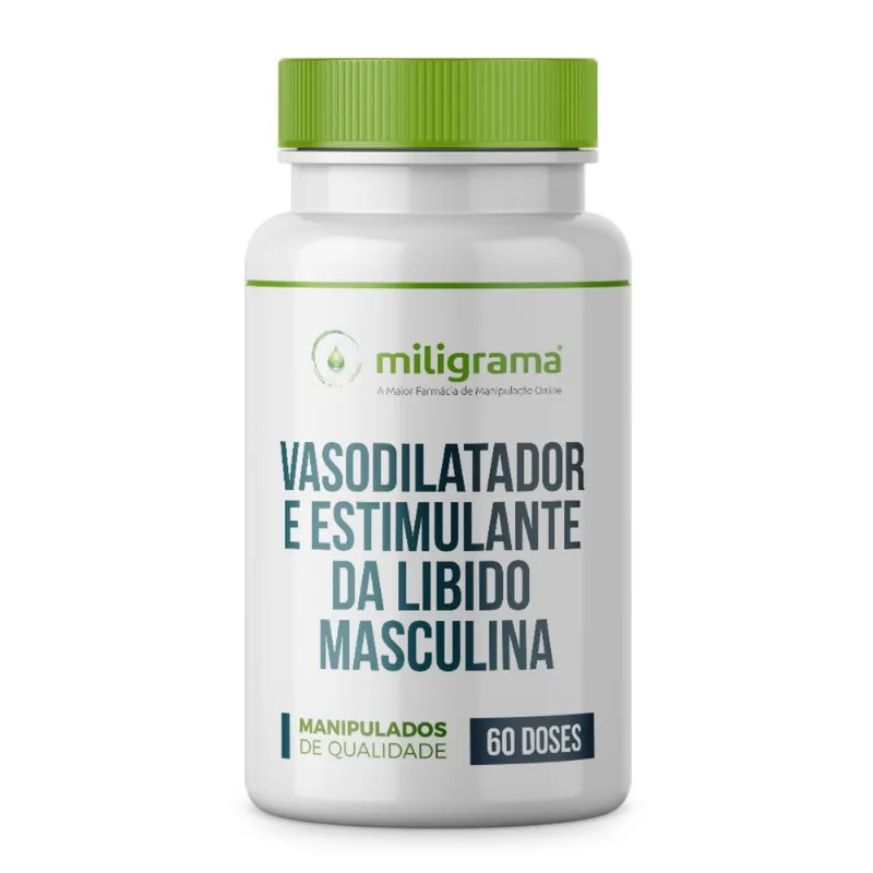 Vasodilatador e estimulante da libido masculina 60 doses - Miligrama