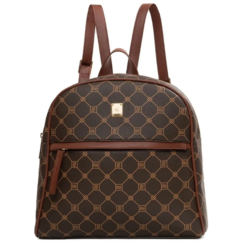 Bolsa Mochila Costas Rafitthy 28.24216 Monograma Marrom