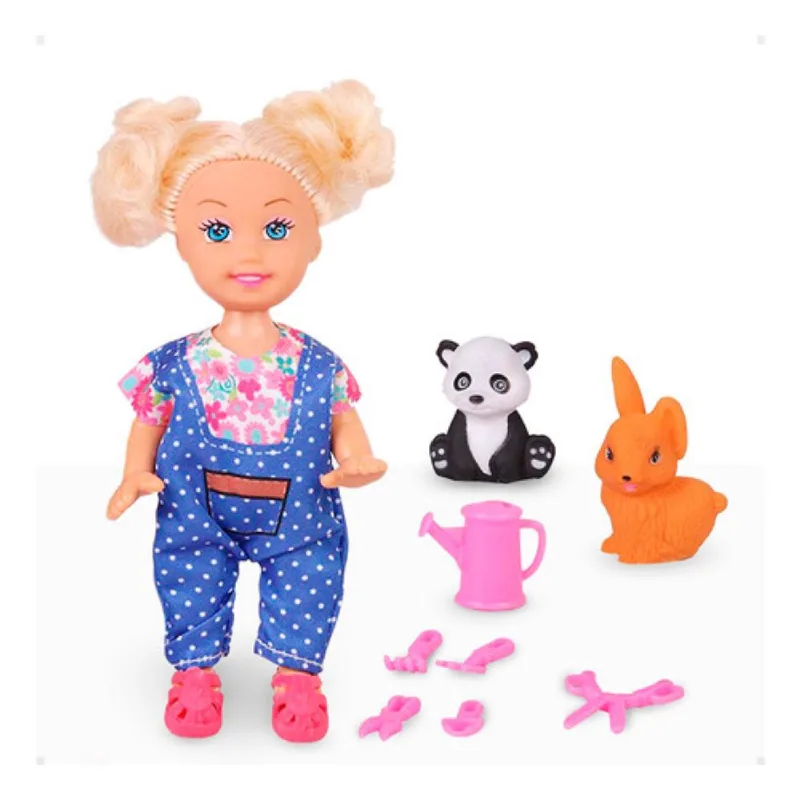 BONECA 11,5 CM JARDINEIRA SHINY TOYS