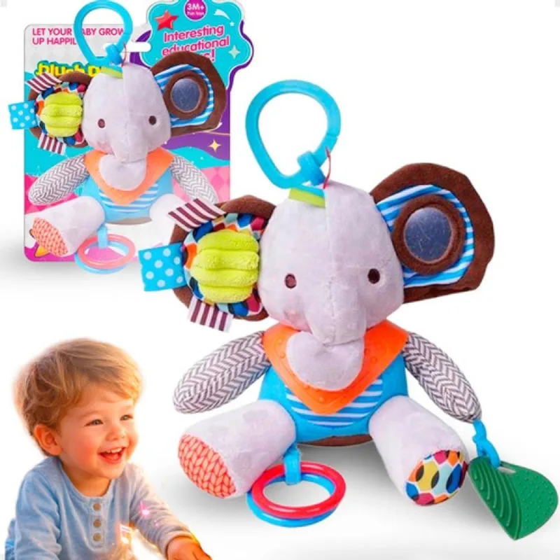 PELUCIA ATIVIDADES ELEFANTE GUG SHINY TOYS