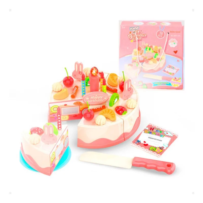 BRINQUEDO INFANTIL BOLO DE ANIVERSARIO 38 PEÇAS