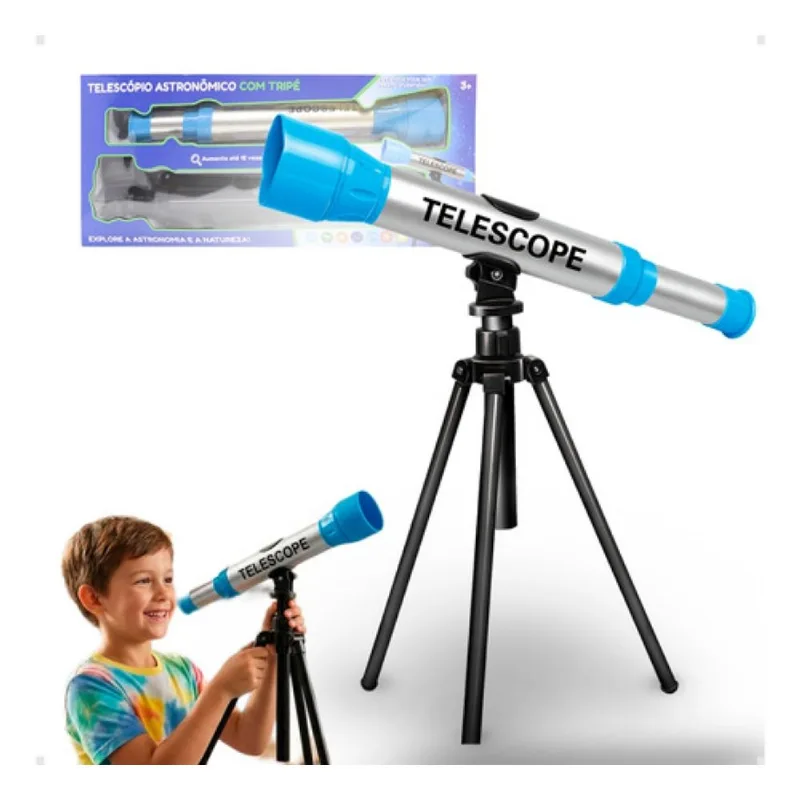 TELESCOPIO ASTRONOMICO COM TRIPÉ