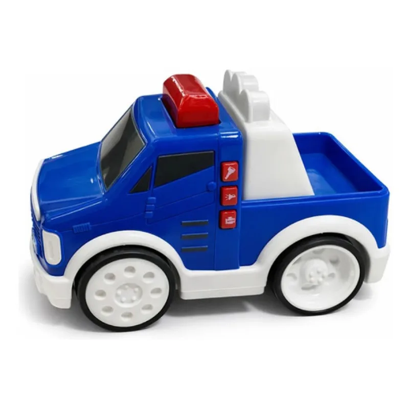 CARRINHOS DA SAUDE AZUL COM LUZ E SOM PUBLIC HEROES BABY SHINY TOYS