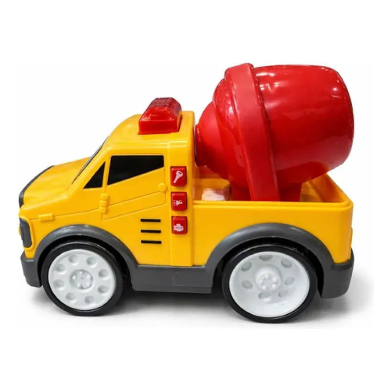 CARRINHOS DE CONSTRUÇÃO BETONEIRA COM LUZ E SOM PUBLIC HEROES BABY SHINY TOYS