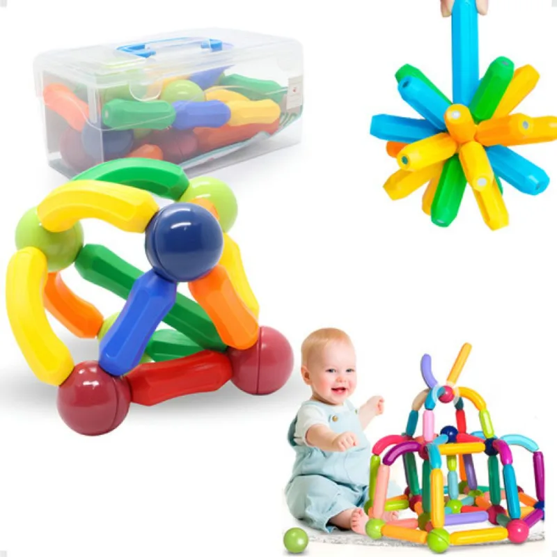 BRINQUEDO EDUCATIVO MAGNETICO BLOCOS 42 PEÇAS SHINY TOYS