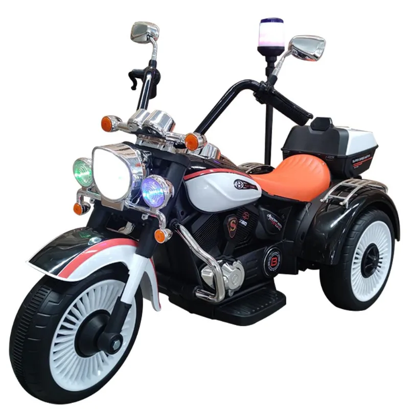 MOTOCICLETA ELETRICA 3 RODAS BRANCO 12V4.5AH
