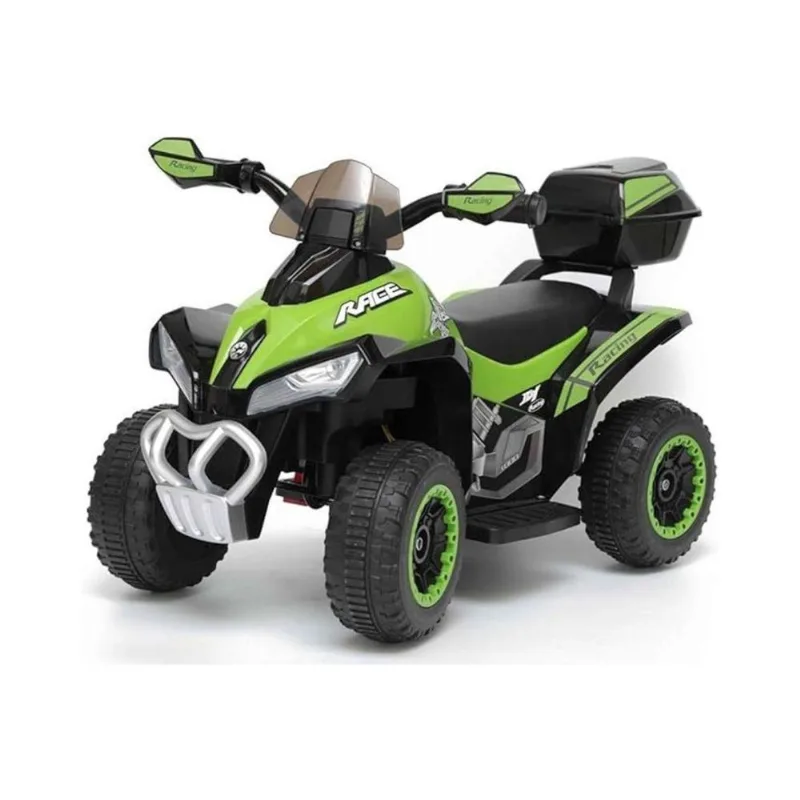 Quadriciclo Infantil Elétrico Verde 6V Com Led - Shiny Toys