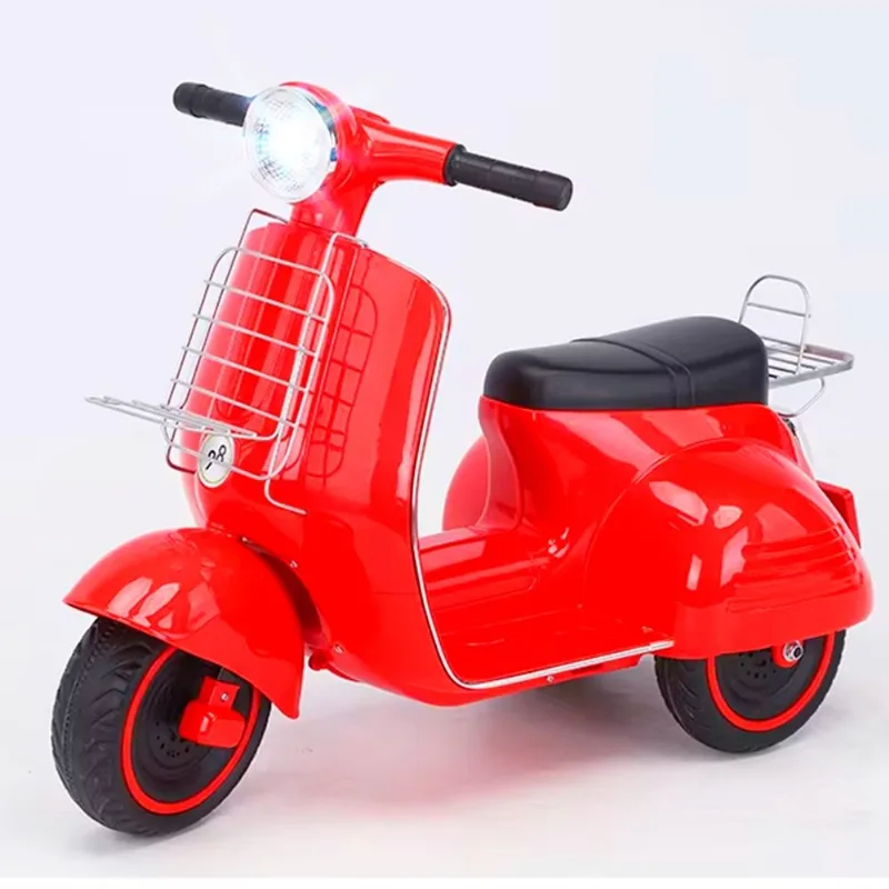 Moto Elétrica Infantil Scooter Branca/Vermelha/Rosa - 001957-2