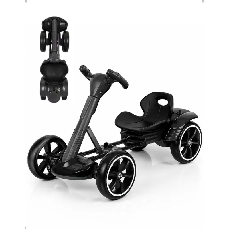 CARRO ELTRICO MODELO KART 6V 4.5AH PRETO