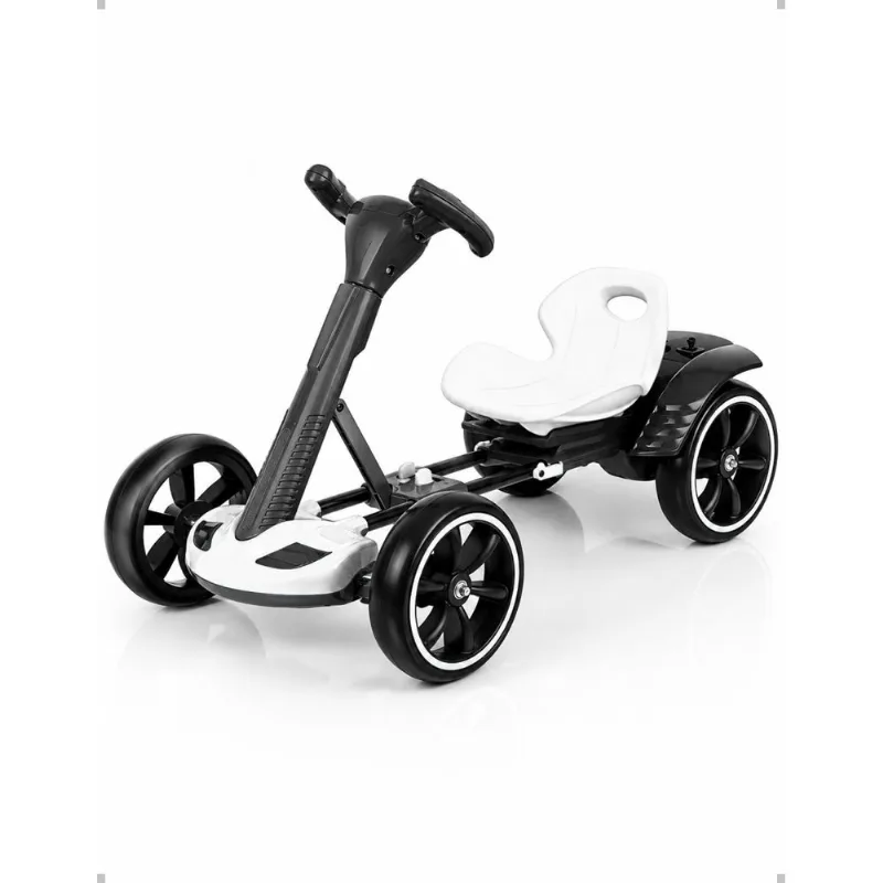 CARRO ELTRICO MODELO KART 6V 4.5AH BRANCO