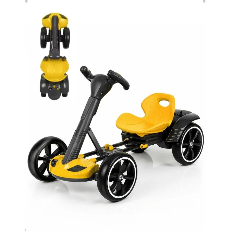 CARRO ELTRICO MODELO KART 6V 4.5AH AMARELO