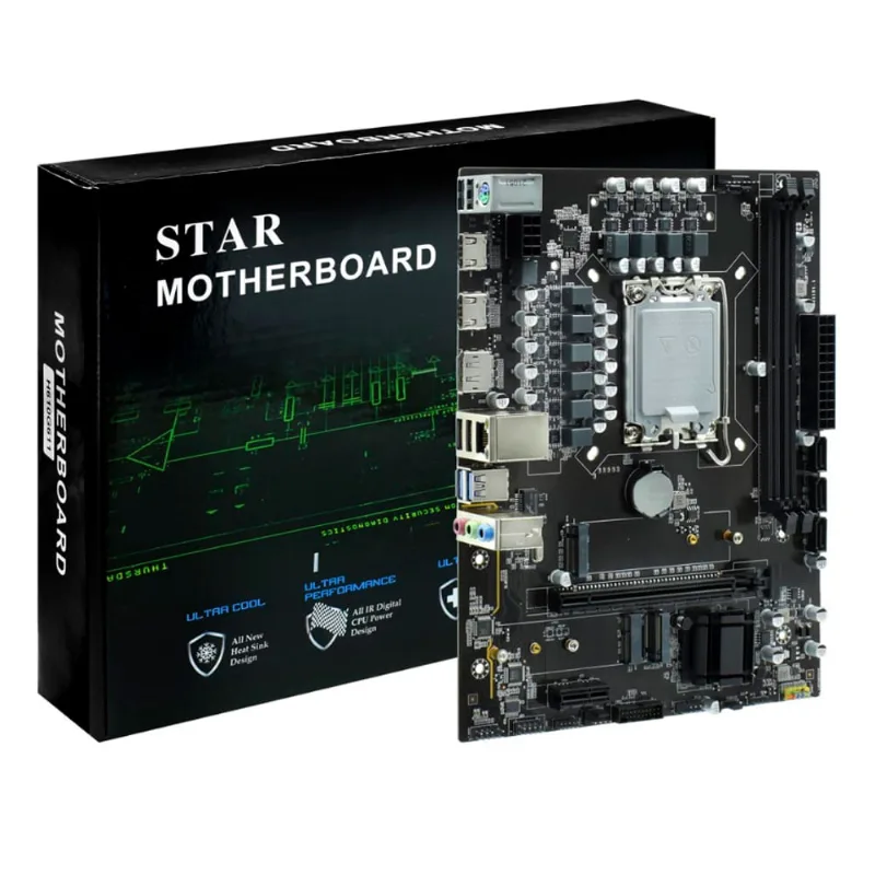 Placa Mae Intel 1700 H610 M.2 2xddr4 Hdmi 12° Geraçao H610g611 Star