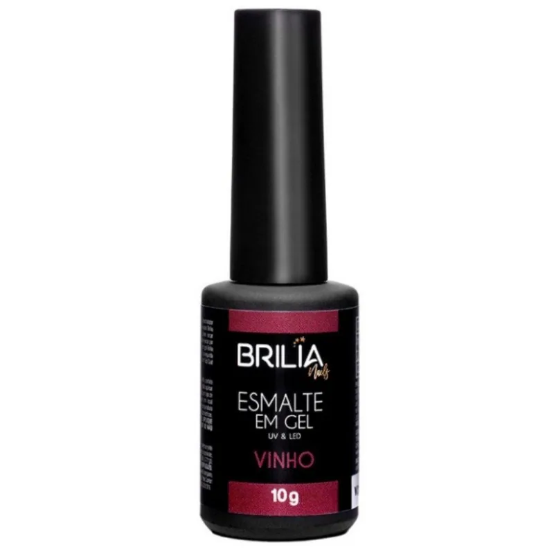 Brilia Nail Esmalte Essencial Vinho 10g