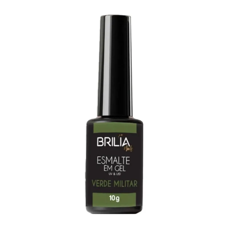 Brilia Nail Esmalte Gel Verde Militar 10G