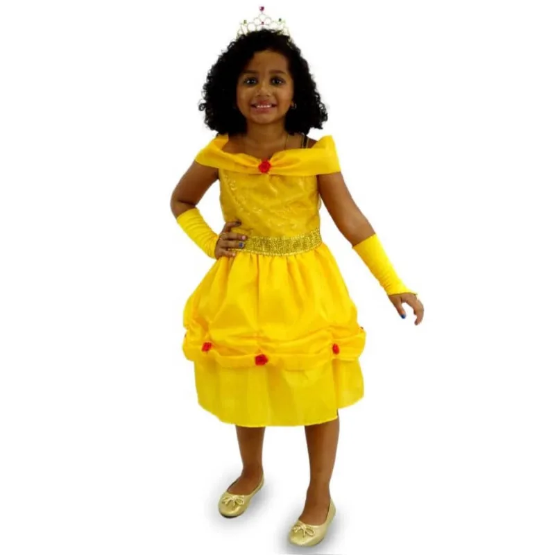 Fantasia princesa bella curta M masquerade