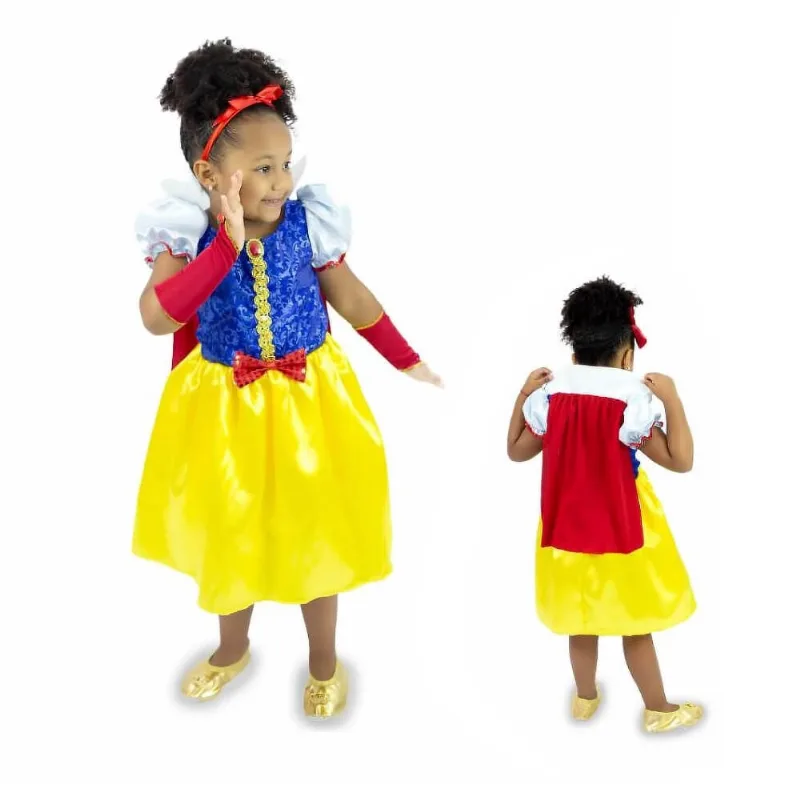 Fantasia princesa branca de neve curta M masquerade