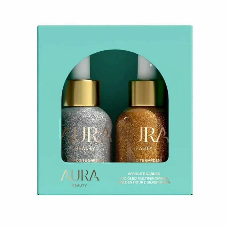 Duo Óleo Iluminador Multifenomenal Aura Beauty Afrodite Garden 2 unidades de 30ml cada