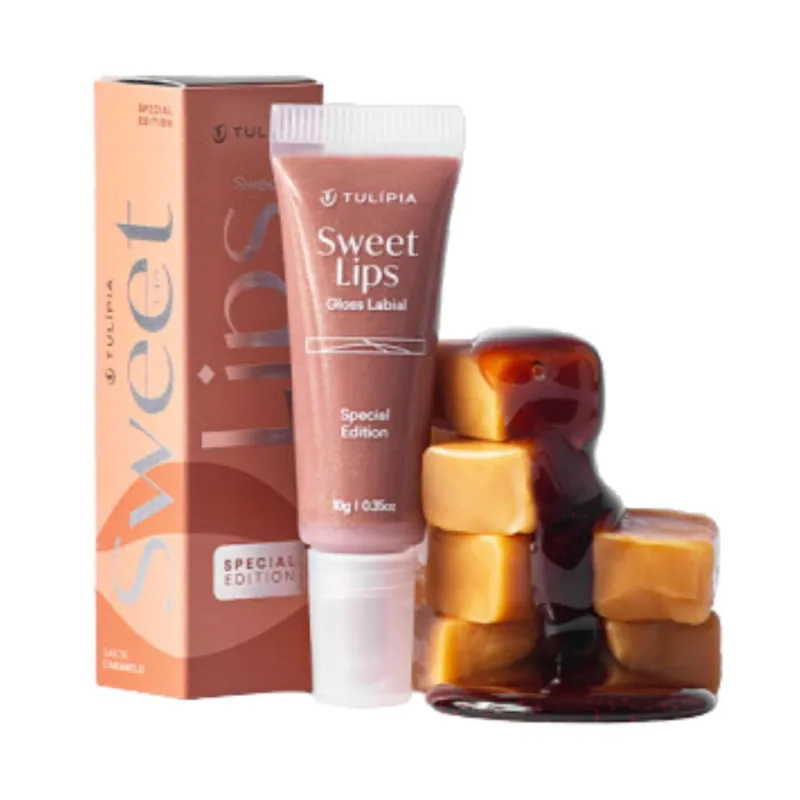 Gloss Labial Sweet Lips Caramelo Hidragloss Tulipia 10g