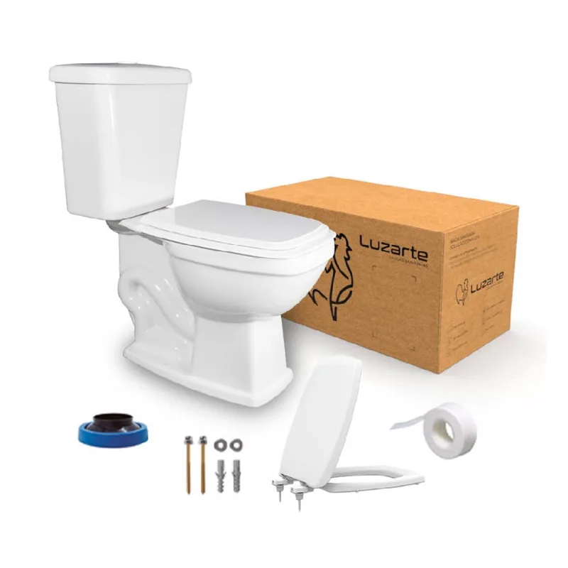 Conjunto Acoplado com Kit de Instalação 3/6L Branco Viseu - I1.Kb.3.1.1 - Luzarte