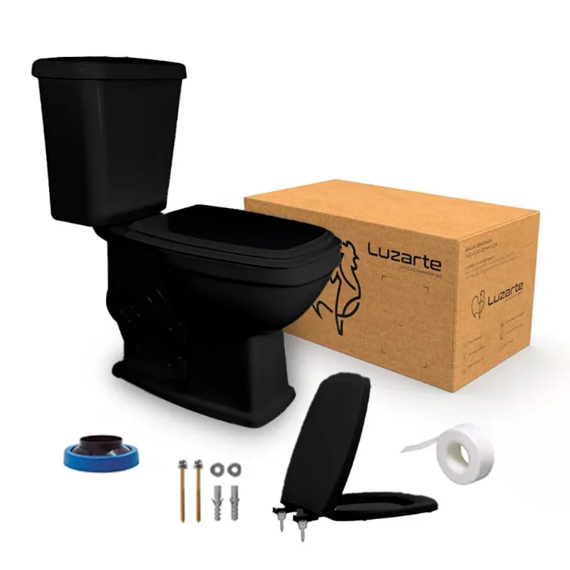 Conjunto Acoplado com Kit de Instalação Viseu Preto 3/6L - I1.KB.3.1.4 - Luzarte
