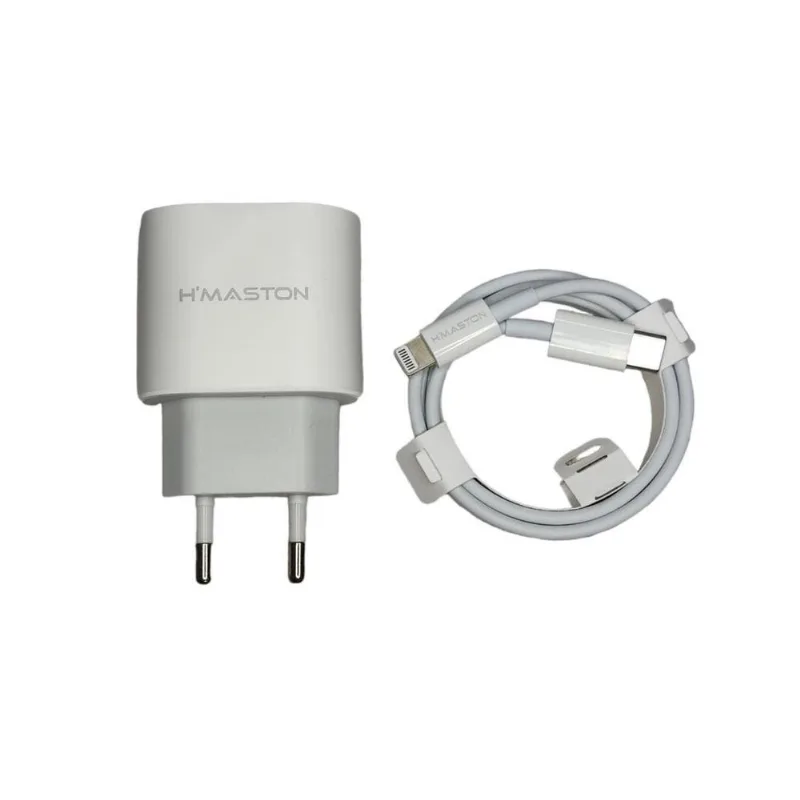 Carregador USB-C Para Lightning H'Maston 20W Branco (MP)