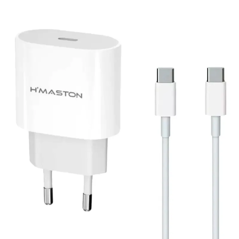 Carregador Tipo C H'Maston 30W Branco (MP)