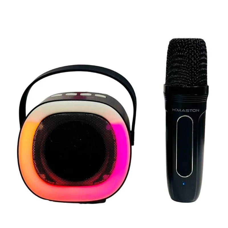 Caixa De Som H?Maston Com Microfone MX05 Preto (MP)