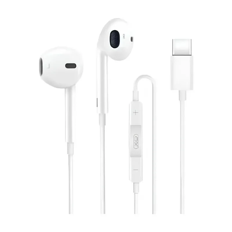 Fone De Ouvido H'Maston Com Fio USB-C Branco RB08 (MP)