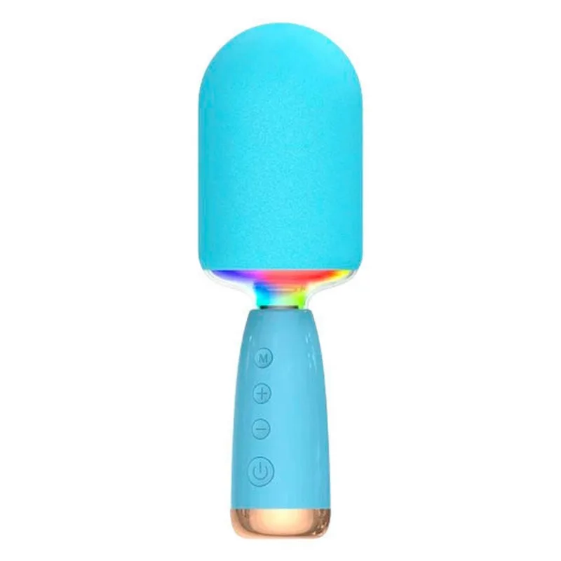 Microfone Karaokê H'Maston MX07 Azul (MP)