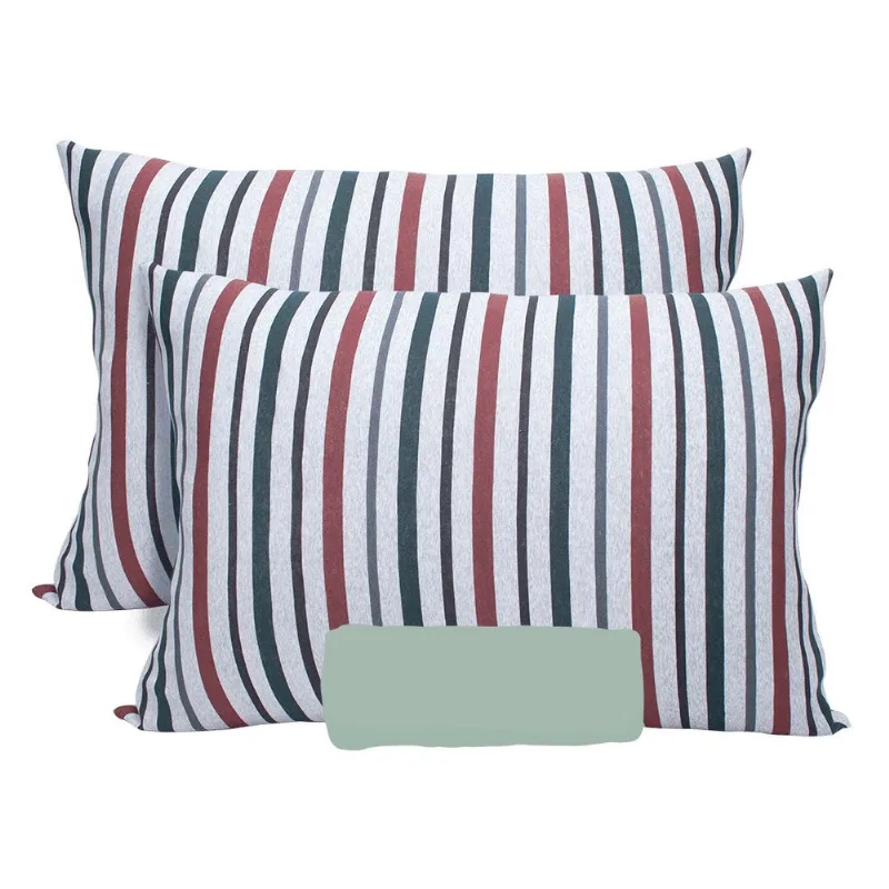 Conjunto Lençol E Fronha Cama Casal C/ Elástico 3 Pçs Quito