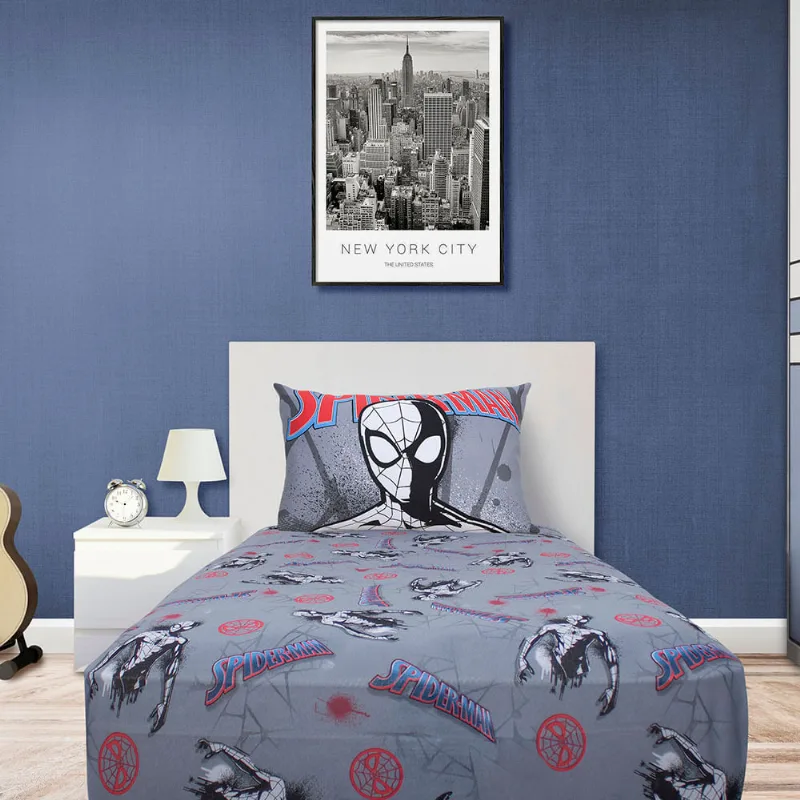 Jogo de Cama Solteiro Joy Spider Gray Style