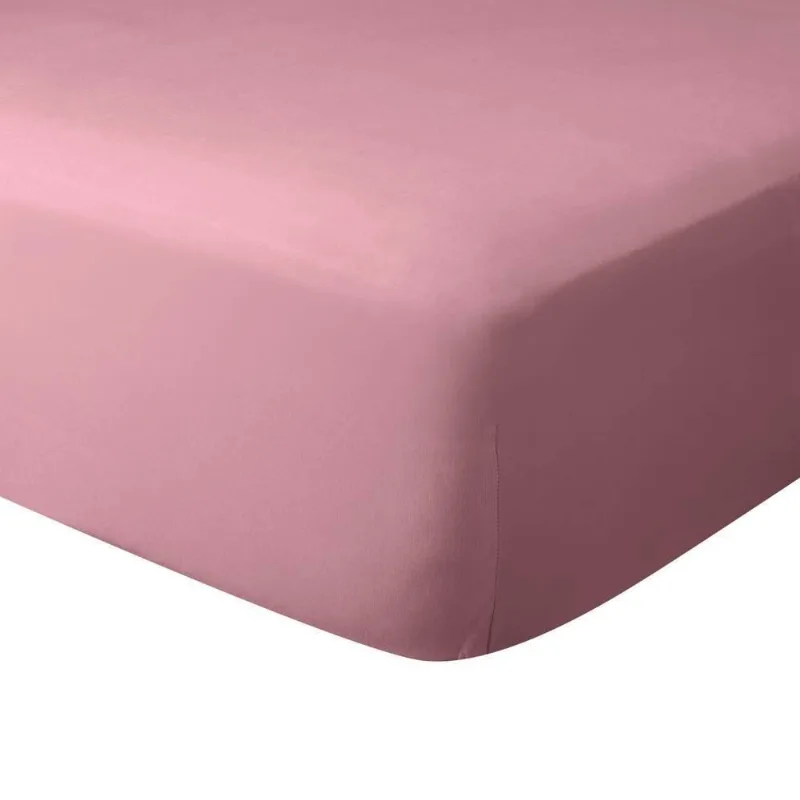 Lençol com Elástico Solteiro de Malha Paris - Rosa Cravo